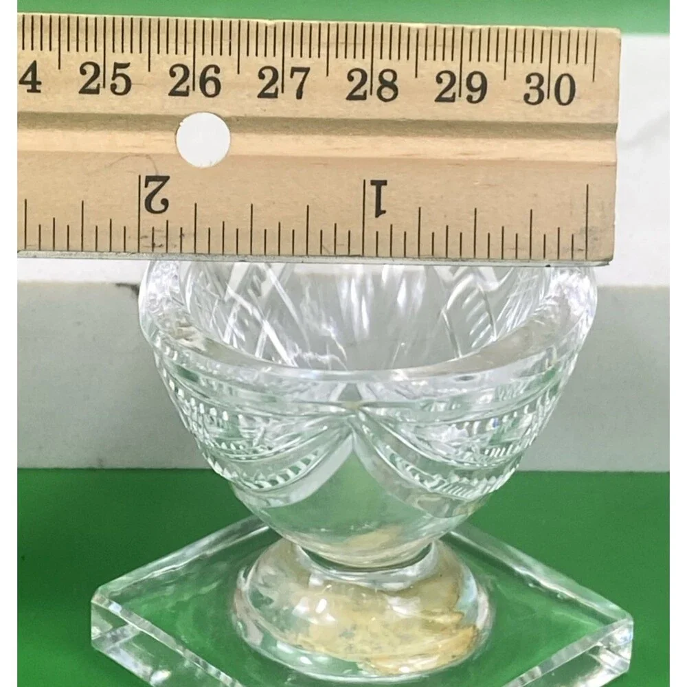 Vintage Waterford Crystal Araglin Salt Dip Cellars Boat Shaped